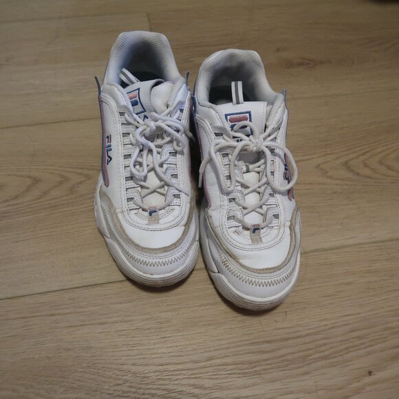 Blue and Pink Fila Sneakers - Picture 2 of 5